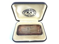 Lot 39 - A silver 100 grammes fine silver ingot