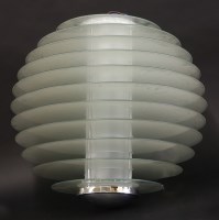 Lot 448 - A glass hanging light