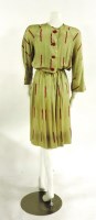Lot 1147 - A vintage cream day dress