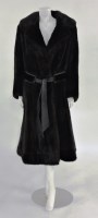 Lot 1111 - A Frank Cooney of Mayfair dark brown fur mid-length coat