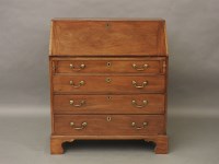 Lot 678 - A George III mahogany fall front bureau