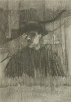 Lot 195 - David Tindle RA (b.1932)
SELF-PORTRAIT
Signed with initials and dated '63 l.r.