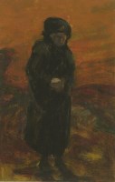 Lot 314 - Leszek Tadeusz Muszynski (1923-2012)
'FIGURES IN THE SHADOW'
Signed