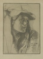 Lot 85 - Gerald Leslie Brockhurst (1890-1978)
'BY THE WINDOW'
Etching
