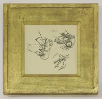 Lot 169 - Evelyn Dunbar (1906-1960)
'DESIGN FOR GARDENER'S CHOICE' - TRANSPLANTING A CUTTING
Pen and ink
18 x 18cm

Provenance: The artist Charles Mahoney.

*Artist's Resale Right may apply to this lot.