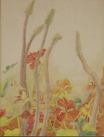 Lot 201 - Ithell Colquhoun (1906-1988)
'NASTURTIUMS'
Signed l.l.