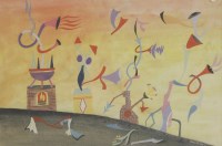 Lot 164 - Conroy Maddox (1912-2005)
'RETURN OF THE POLTERGEIST'
Signed and dated '41 l.r.