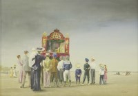 Lot 225 - Ronald George Ferns (1925-1997)
MOTHER AND CHILD SEATED ON THE BEACH;
THE PUNCH AND JUDY SHOW
A pair