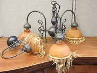 Lot 489 - An Art Nouveau design chandelier