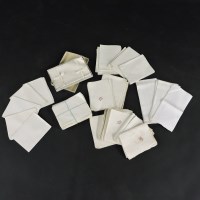 Lot 1234 - Twelve Irish linen table napkins