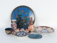 Lot 457 - A Japanese cloisonné charger