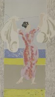 Lot 88 - Duncan Grant (1887-1978)
'WASHER WOMAN HANGING OUT THE CLOTHES'
Lithograph printed in colours