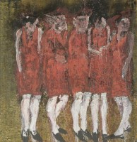 Lot 242 - Ian Jones (b.1947)
'NORTHFIELD GIRLS'
Signed
