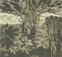 Lot 14 - Richard Bawden (b.1936)
'IN THE GARDEN'
Linocut