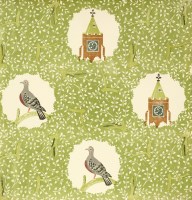 Lot 11 - Edward Bawden RA (1903-1989)
'CHURCH AND DOVE'
Colour lithograph wallpaper