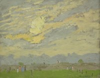 Lot 214 - Margaret Green (1925-2003)
'GOING HOME'
Signed l.r.