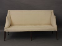 Lot 691 - A 19th century mahogany three seater settee