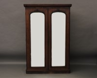 Lot 697 - A Victorian walnut wardrobe