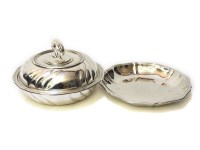 Lot 162 - A Continental silver muffin dish
