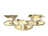 Lot 172 - Three various Continental sauce boats