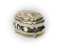 Lot 163 - A Continental silver jewellery casket