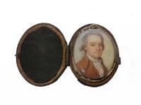 Lot 101 - PORTRAIT OF A GENTLEMAN WEARING A BROWN COAT
