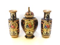 Lot 233 - A Carlton ware garniture