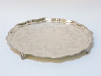 Lot 177 - A George V silver salver