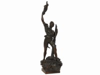 Lot 363 - A painted Spelter figure