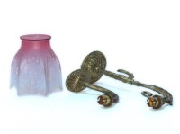 Lot 393 - A collection of Victorian and later brass wall lights