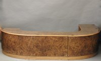 Lot 607 - A large executive burr walnut desk