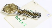 Lot 524 - A gentlemen's bicolour Rolex Oyster Perpetual Datejust watch