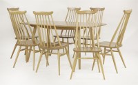 Lot 266 - An Ercol light ash Windsor dining table