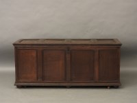 Lot 701 - An 18th century oak coffer