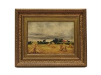 Lot 388 - M Evers
'Haystacks'
Signed and dated 1896