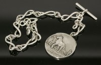Lot 107 - A silver medal inscribed 'Bishop's Stortford Horse Ploughing Match