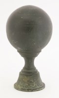 Lot 155 - A bronze post finial