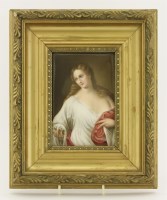 Lot 19 - A German porcelain plaque