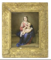 Lot 22 - A large century German porcelain plaque