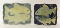 Lot 257 - Two glazed stoneware dishes