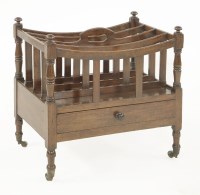 Lot 636 - A Regency mahogany canterbury