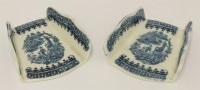 Lot 2 - A pair of Worcester porcelain asparagus holders