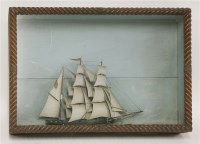 Lot 93 - A Victorian ship diorama