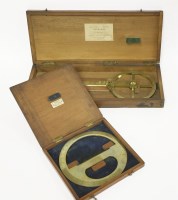 Lot 201 - A French brass station pointer