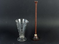 Lot 204 - An early 19th Century turned wood stethoscope