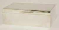 Lot 35 - A Large George IV silver cigar box