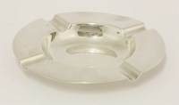 Lot 43 - A George V silver ashtray