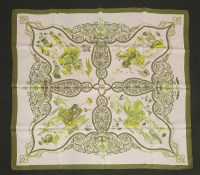 Lot 1081 - An Hermès silk scarf