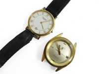 Lot 1221 - A collection of wristwatches to include a gentlemen's gold plated Favre-Leuba Harpoon mechanical watch head with silvered dial and gold tone minute track. case no 59616