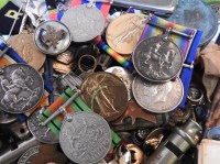 Lot 1237 - A selection of WWI and WWII medals